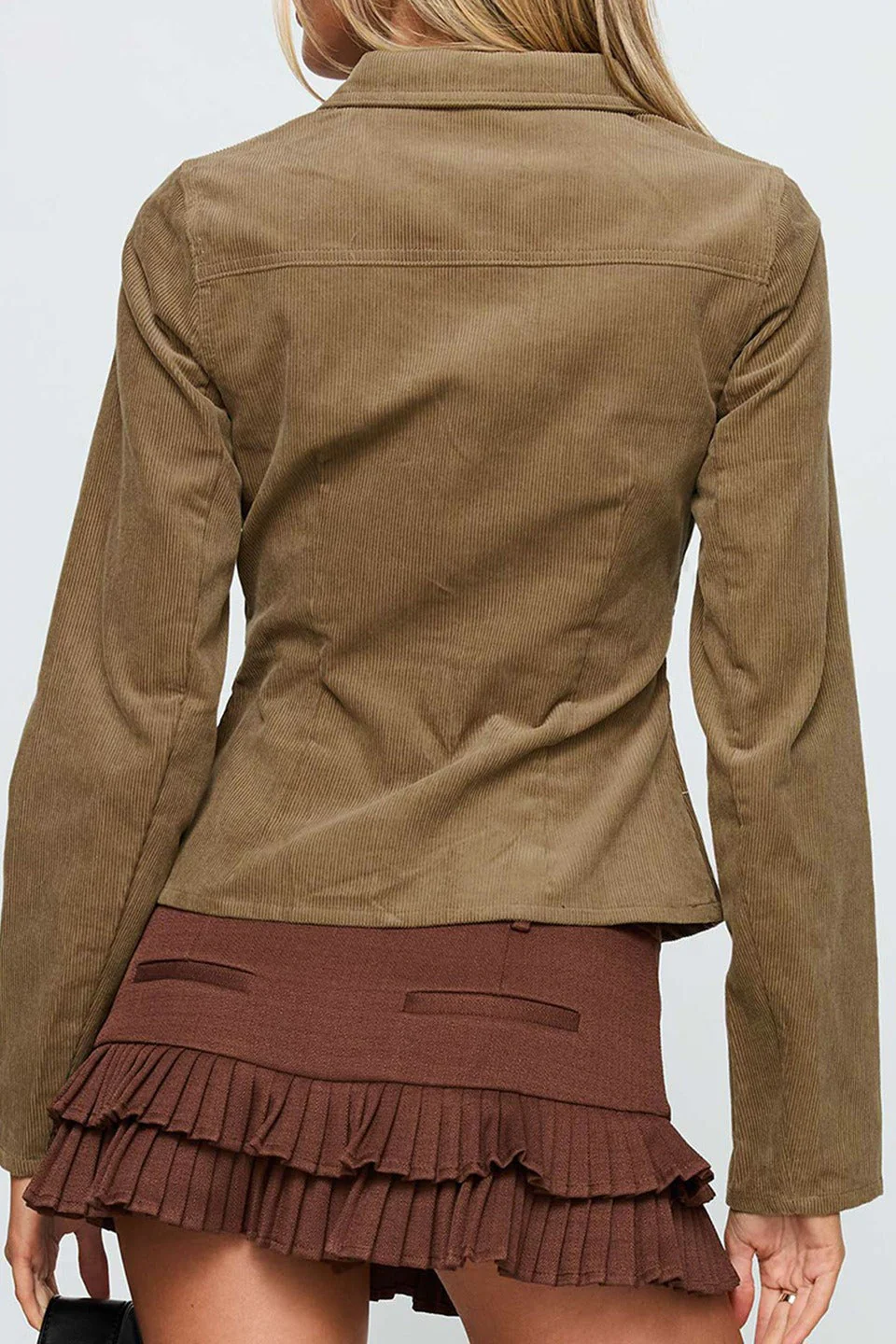 Vintage Casual Corduroy Jacket - Image 3