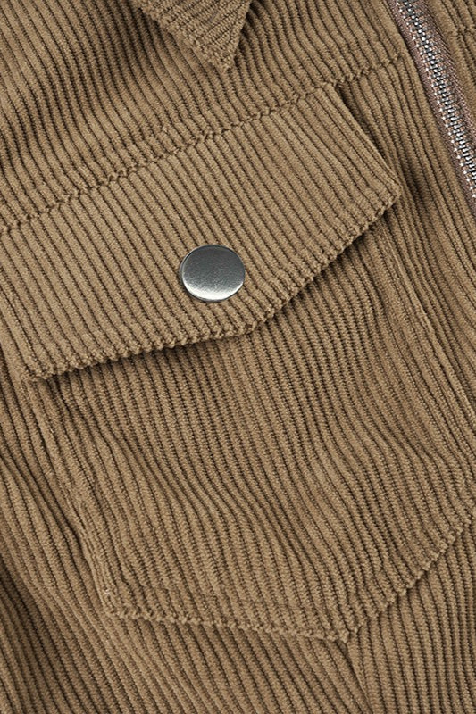Vintage Casual Corduroy Jacket - Image 5