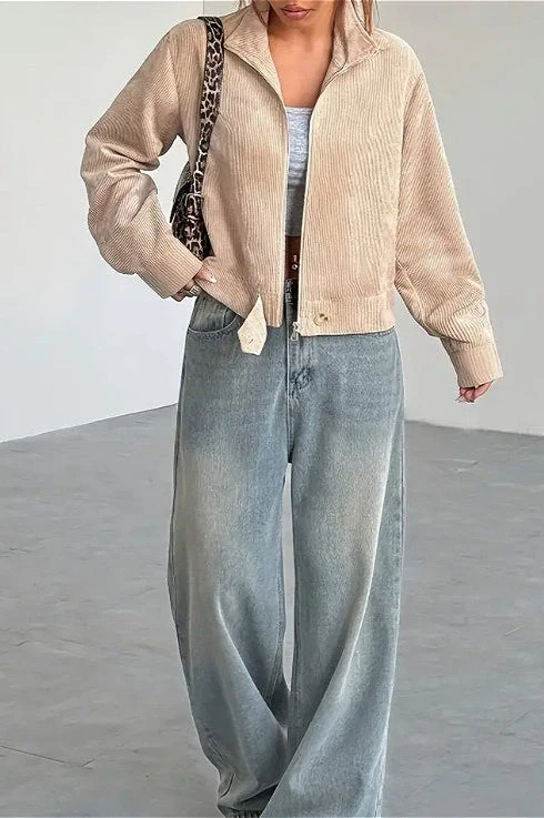 Vintage Drop Shoulder Corduroy Jacket - Image 3