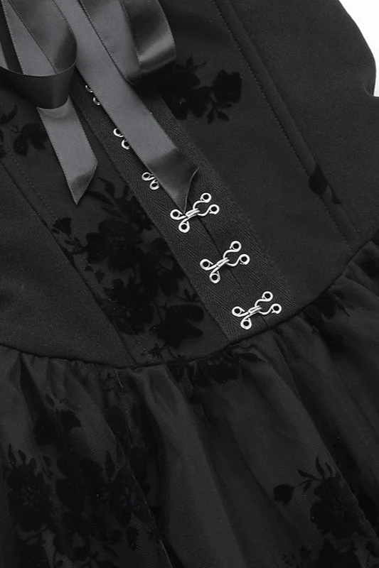 Sheer Lace Gothic Dress - Image 6
