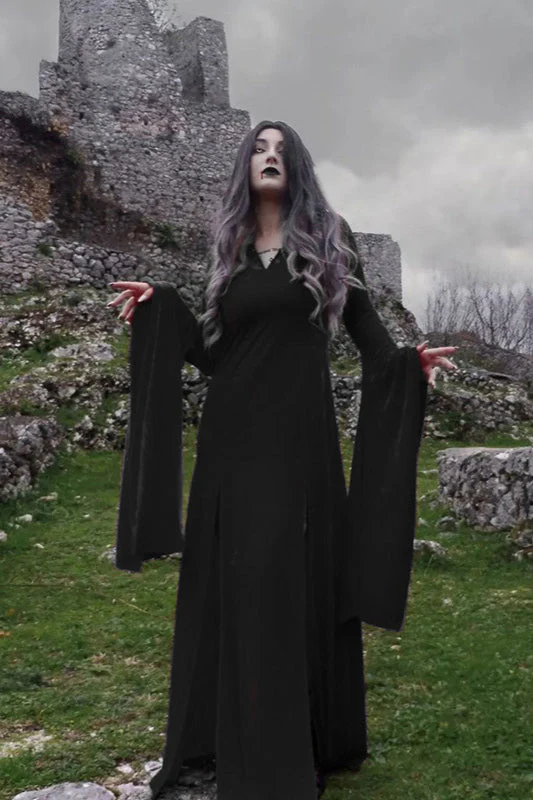 Halloween Sorceress Gothic Dress - Image 2