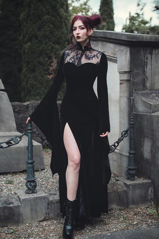 Halloween Sorceress Gothic Dress - Image 3