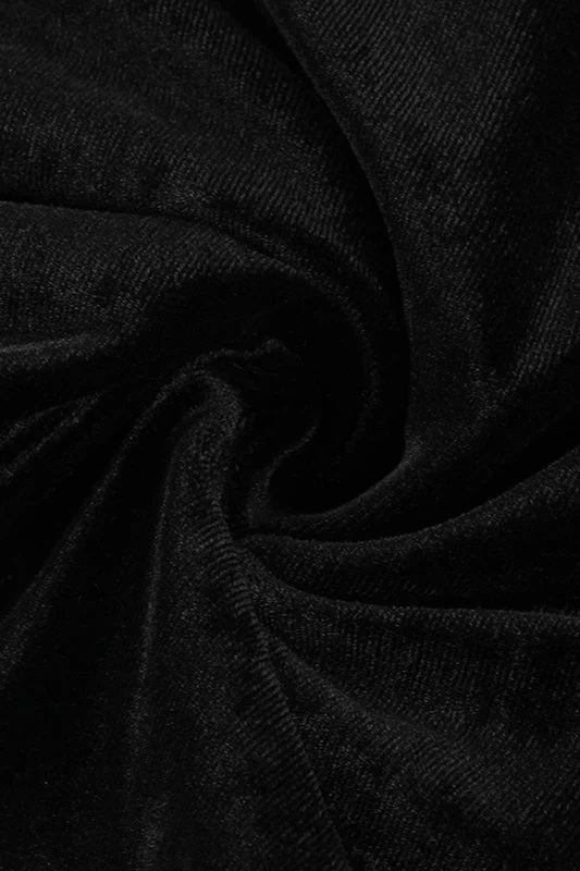 Off Shoulder Velvet Gothic Dress - Image 4