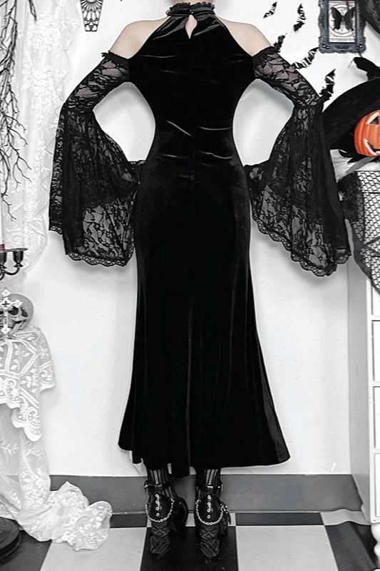 Off Shoulder Witch Gothic Dress - Image 3