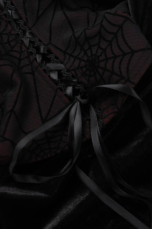 Halloween Flare Sleeve Gothic Dress - Image 5