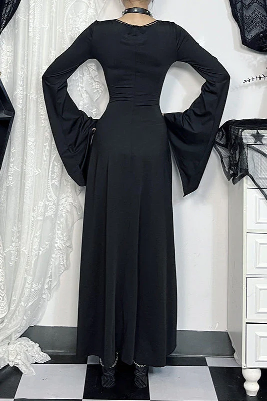 Slim Fit Dark Gothic Dress - Image 3