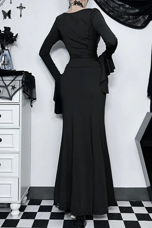 Elegant Mermaid Gothic Dress - Image 4