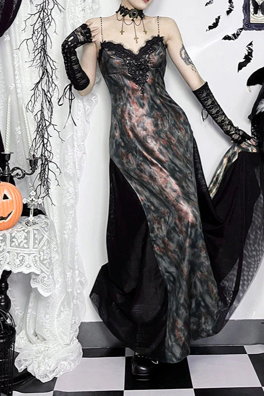 Halloween Flare Hem Gothic Dress - Image 2