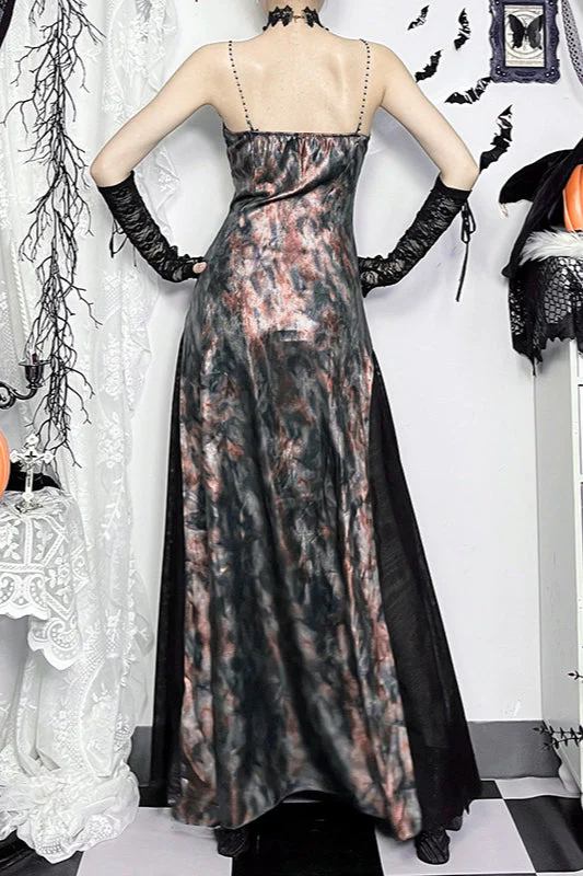 Halloween Flare Hem Gothic Dress - Image 3