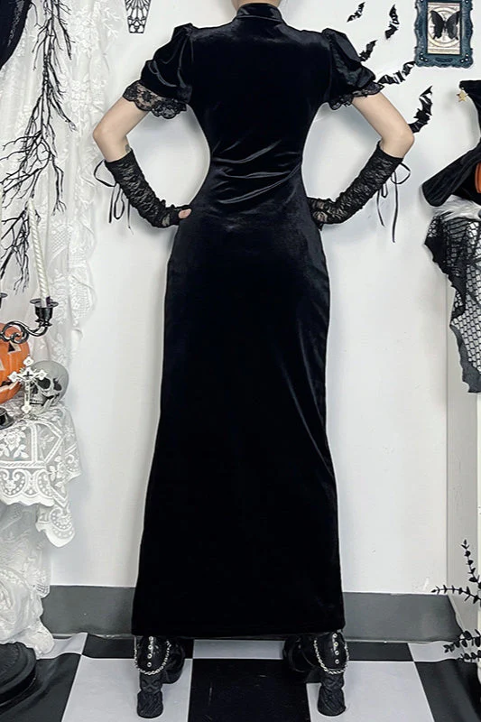 Slim Fit Oriental Gothic Dress - Image 3