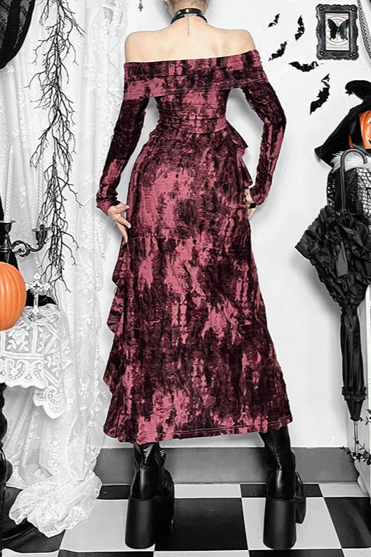 Sexy Bardot Gothic Dress - Image 4