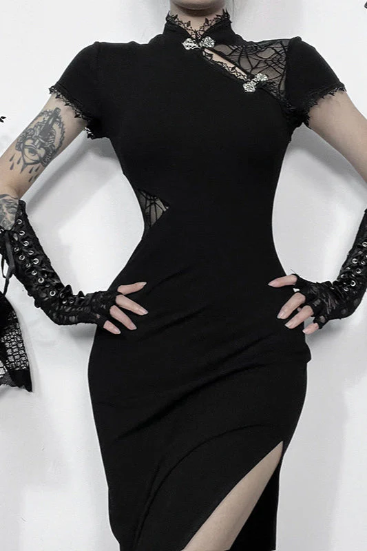 Elegant Fusion Gothic Dress - Image 4