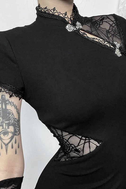 Elegant Fusion Gothic Dress - Image 5