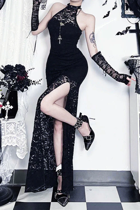 Transparent Long Gothic Dress - Image 2