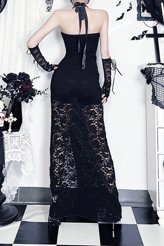 Transparent Long Gothic Dress - Image 3