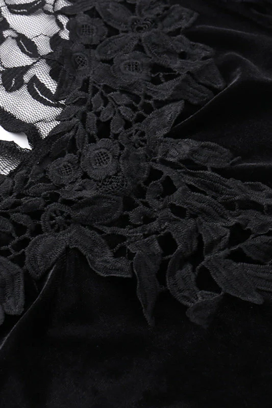 Sheer Lace Mermaid Gothic Dress - Image 4