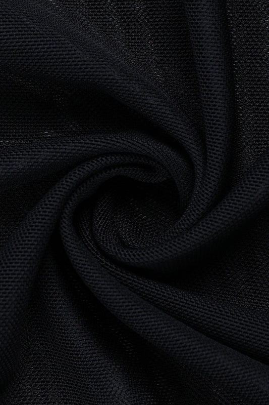 Hooded Mesh Patch Gothic Dress - Image 4