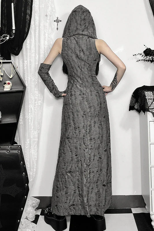 Wasteland Hooded Gothic Dress - Image 4