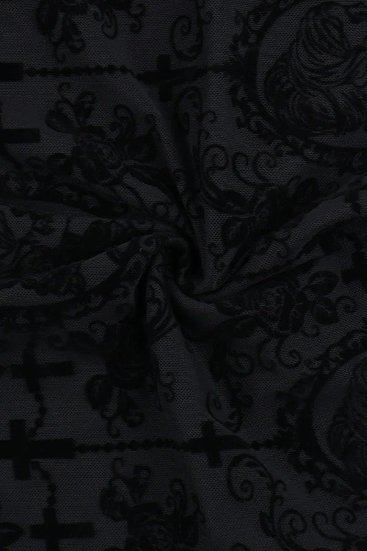 Cross Strap Bodycon Gothic Dress - Image 5