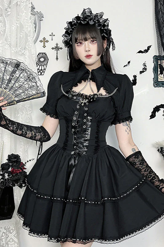 Strap Dress Cover Set Gothic Dress - Image 2