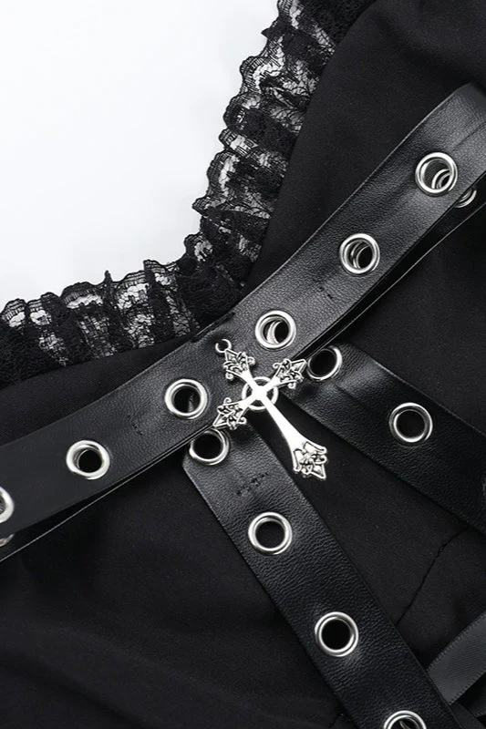 Strap Dress Cover Set Gothic Dress - Image 4