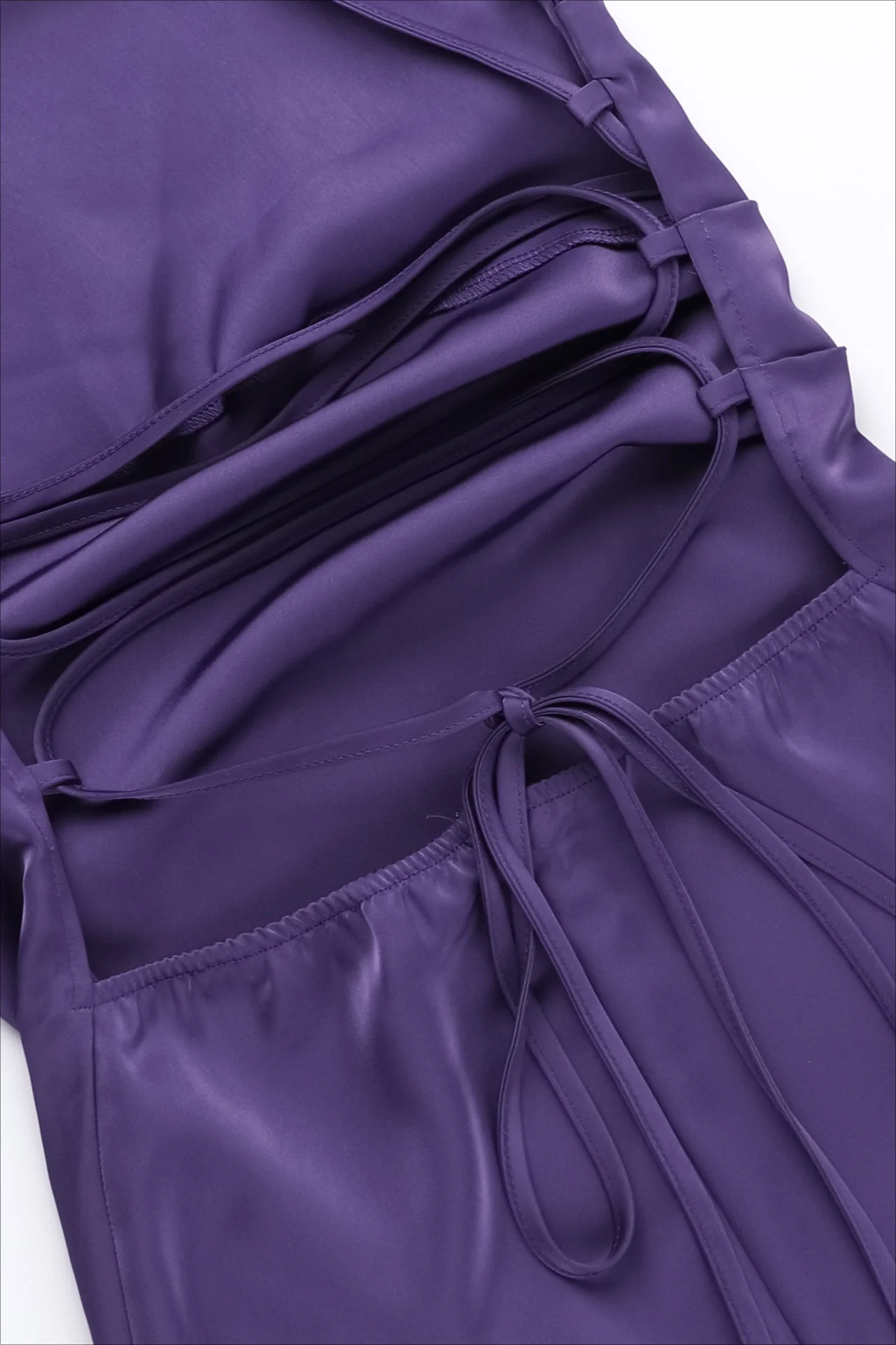 Satin Slit Strap Gothic Dress - Image 5