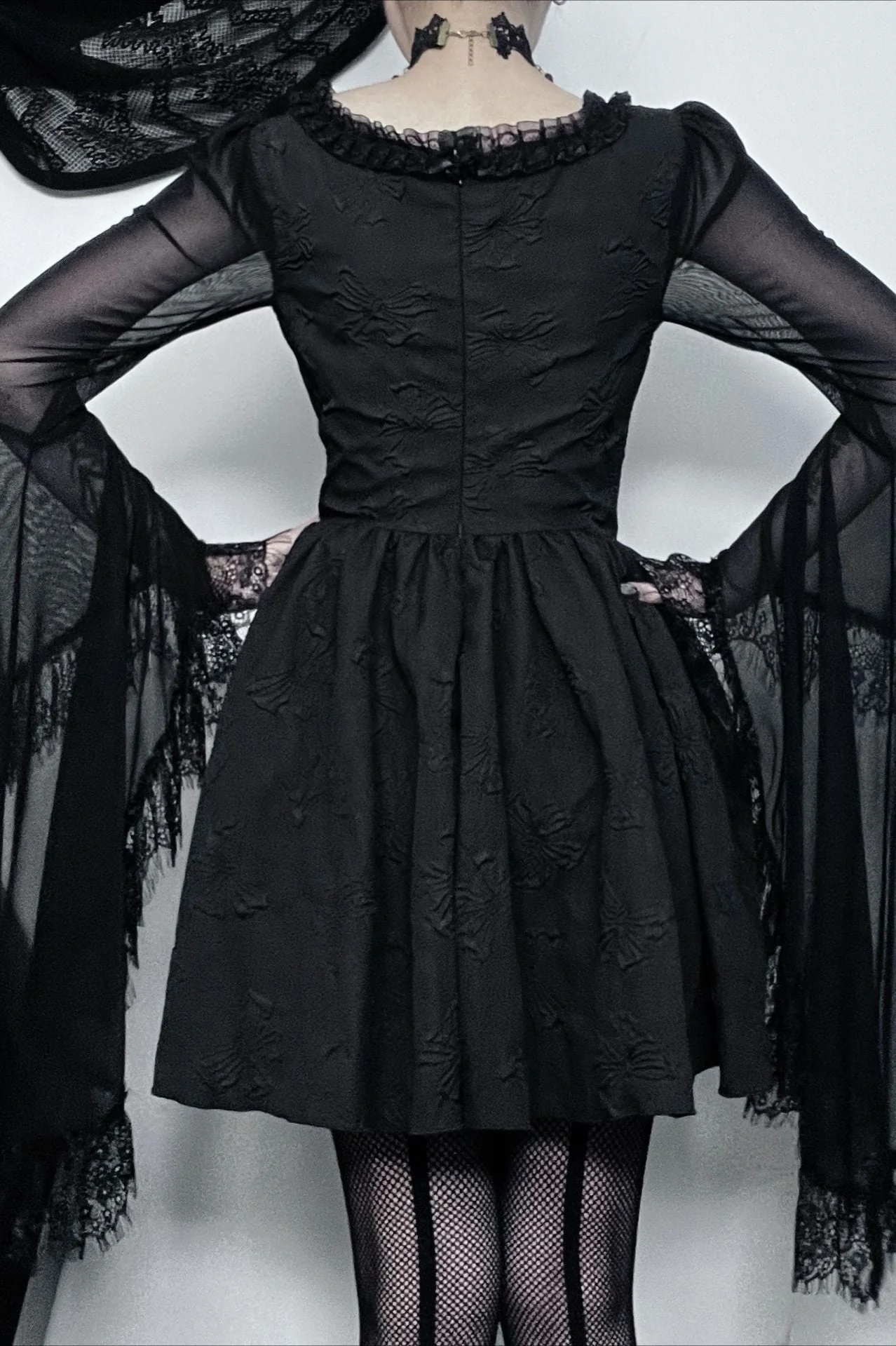 Short Flare Gothic Dress - Image 3