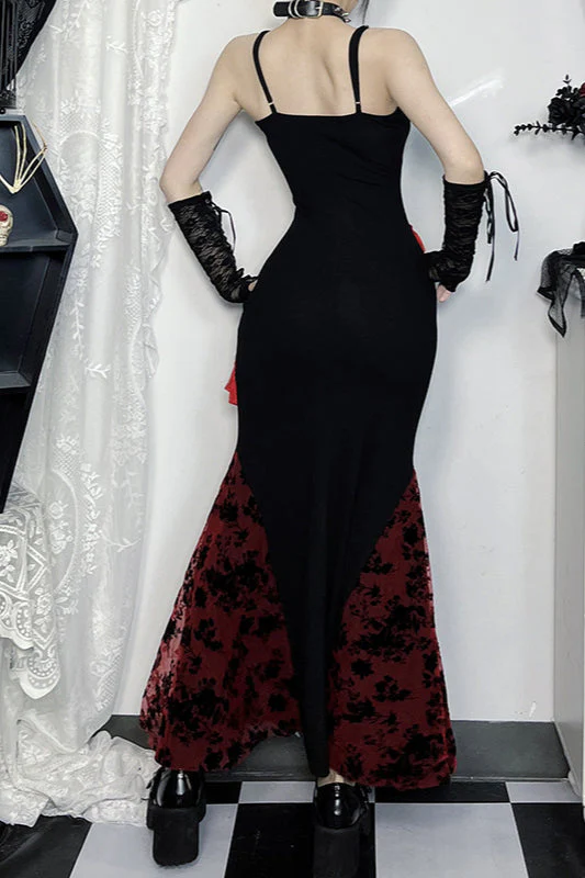 Tassel Lace Strap Gothic Dress - Image 3