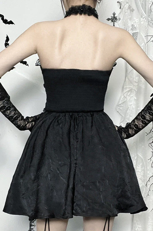 Halloween Heavy Embellished Gothic Dress - Image 3