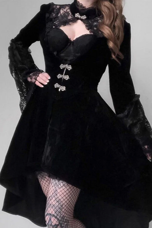 Lace Lantern Gothic Dress - Image 3