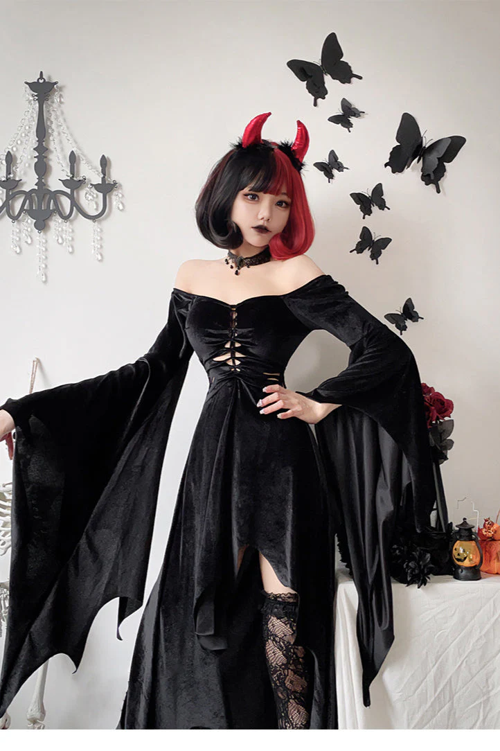 Halloween Cloak Gothic Dress - Image 2