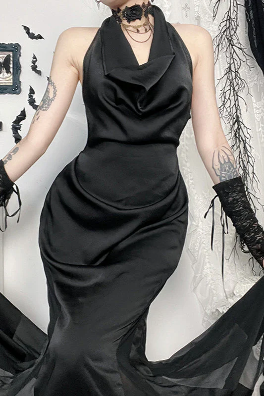 Sexy Halter Gothic Dress - Image 3