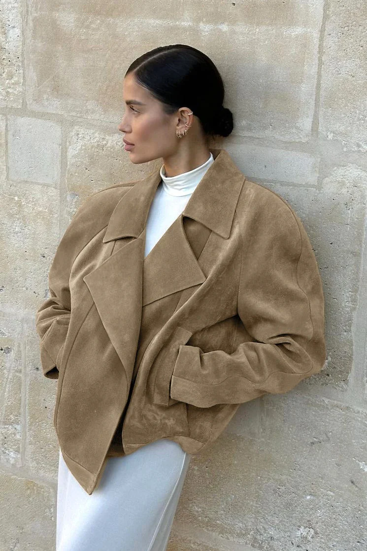 Vintage Suede Relaxed Fit Jacket - Image 2