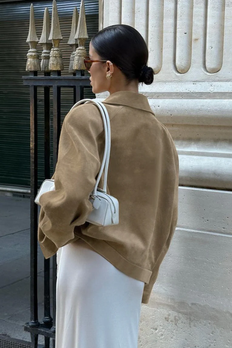 Vintage Suede Relaxed Fit Jacket - Image 3
