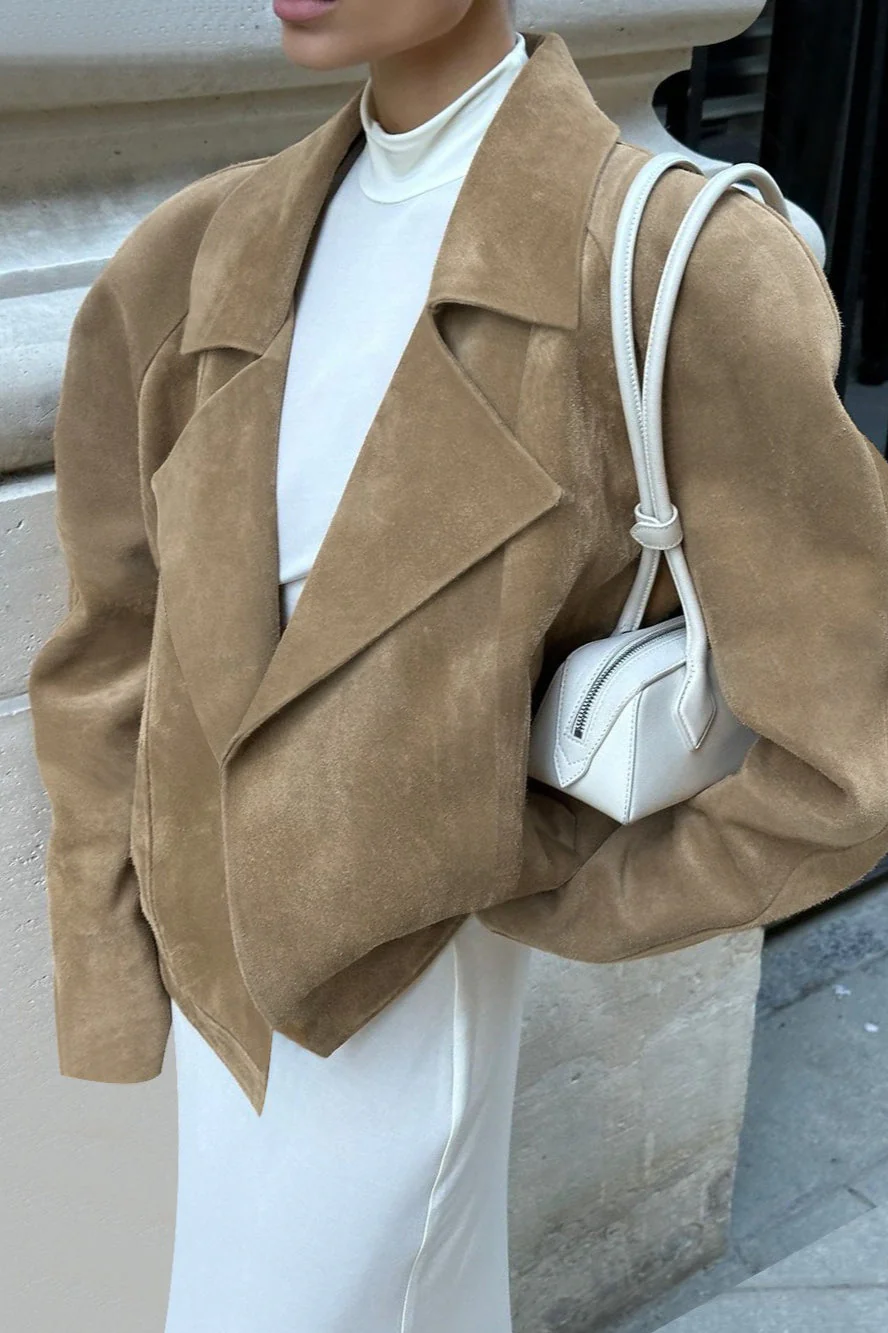 Vintage Suede Relaxed Fit Jacket - Image 5