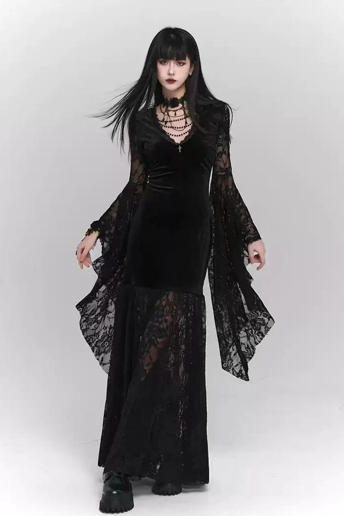 Halloween Retro Gothic Dress - Image 3