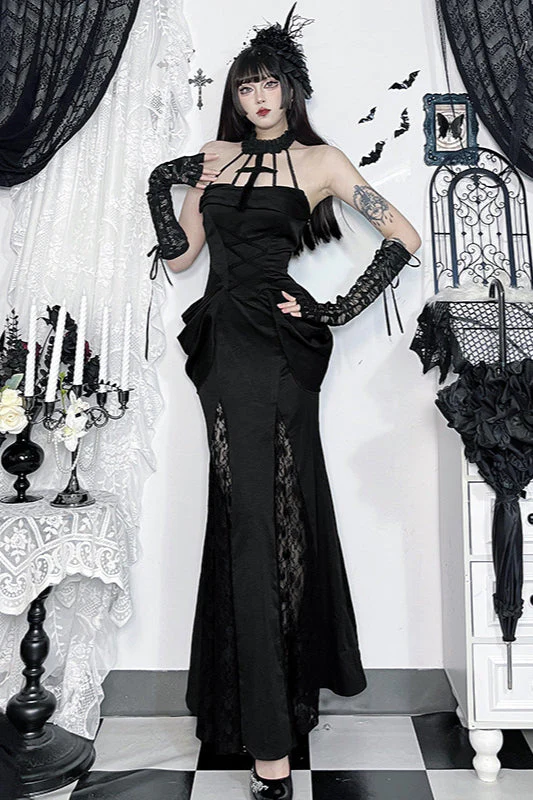 Subculture Maxi Gothic Dress - Image 3