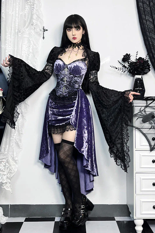 Fishtail Bodycon Gothic Dress - Image 4