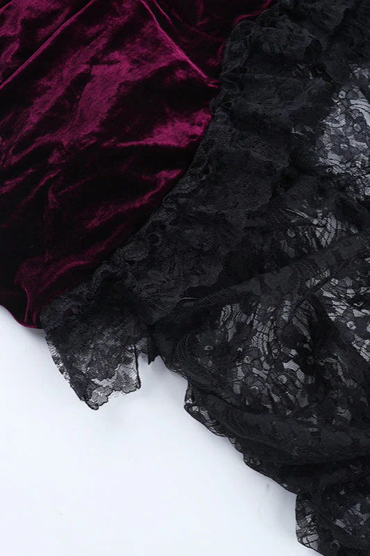 Layered Train Gothic Dress - Image 5