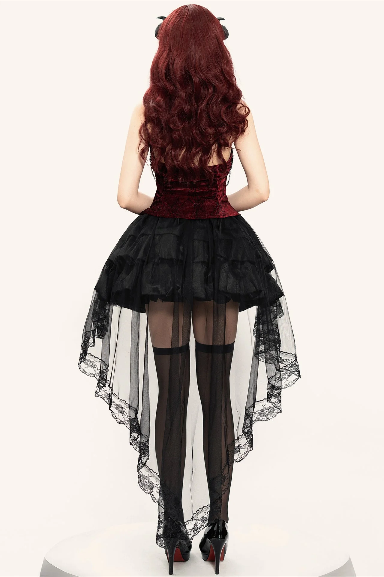 Vampire Lace Gothic Dress - Image 3