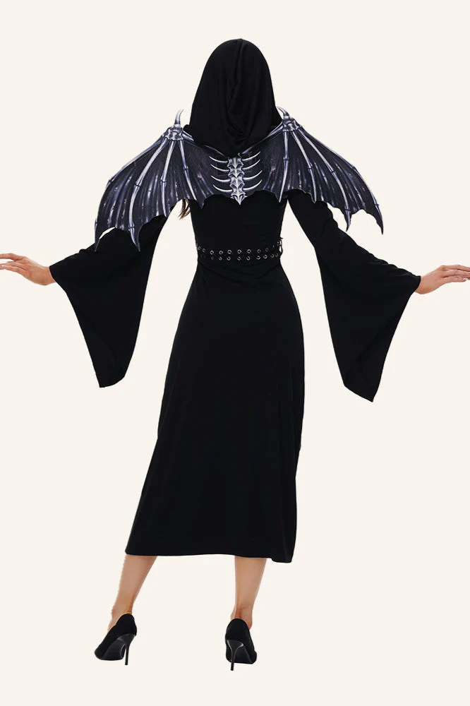 Black Bride Gothic Dress - Image 3