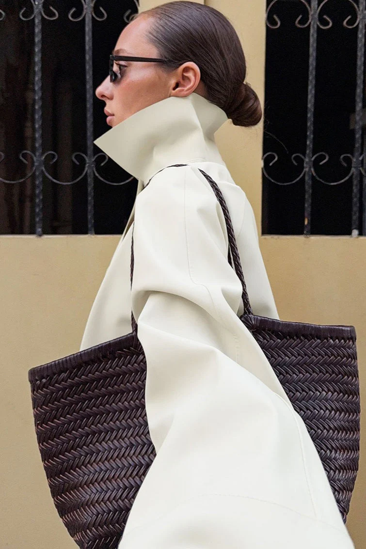 White Cropped Long Sleeve Jacket - Image 4
