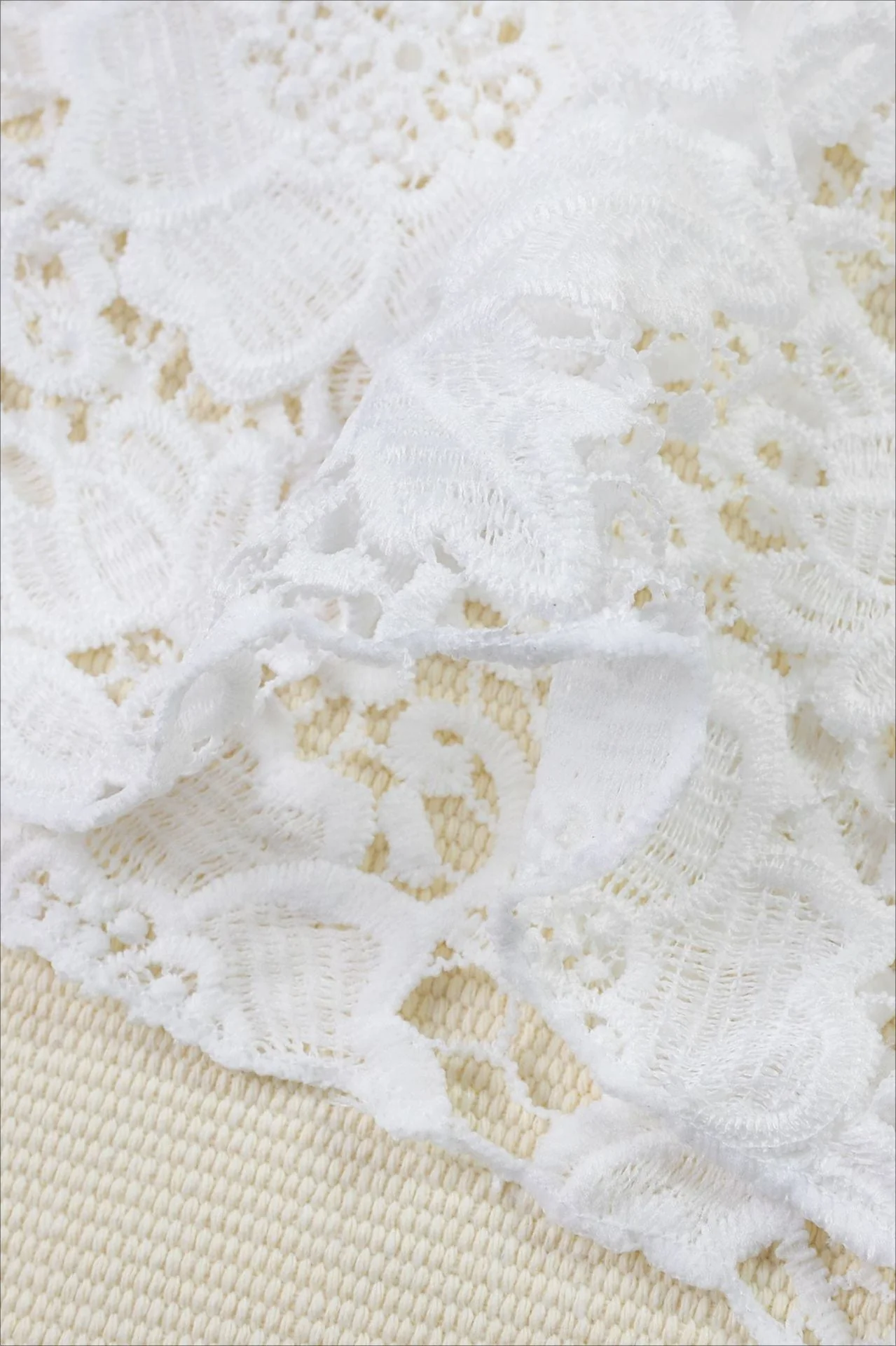 Lace Halter Three Piece Swim Set - Image 4