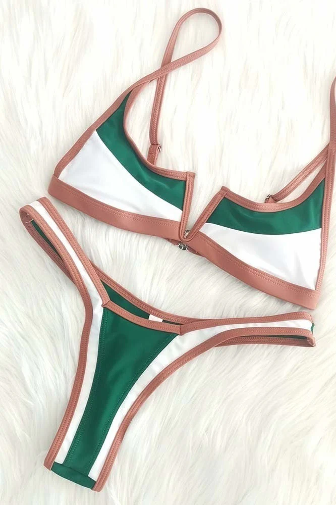 Sexy Split Bikini Two Piece Swim Set - Image 3
