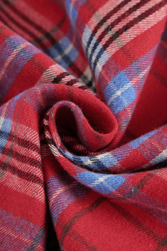 Vintage Plaid Long Sleeve Jacket - Image 4