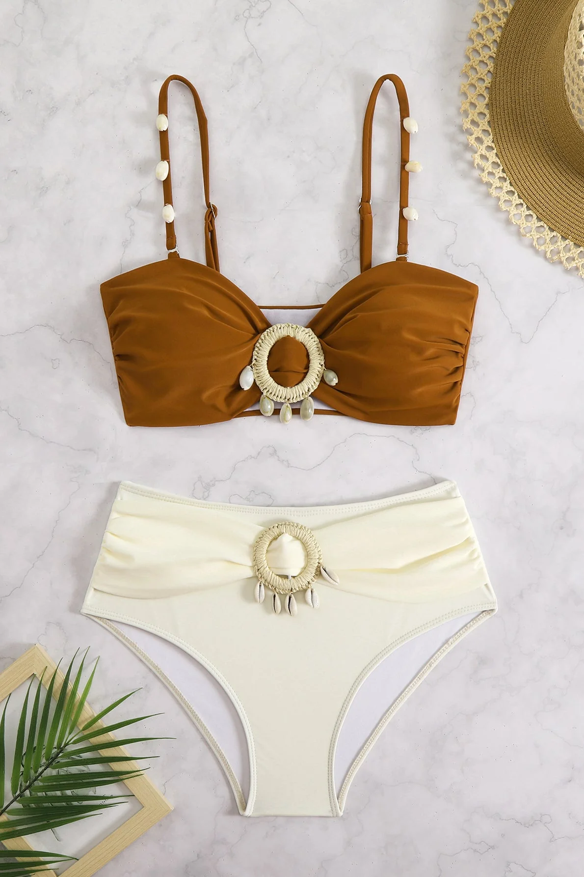 Beach Tassel Bikini Two Piece Swim Set - Image 2