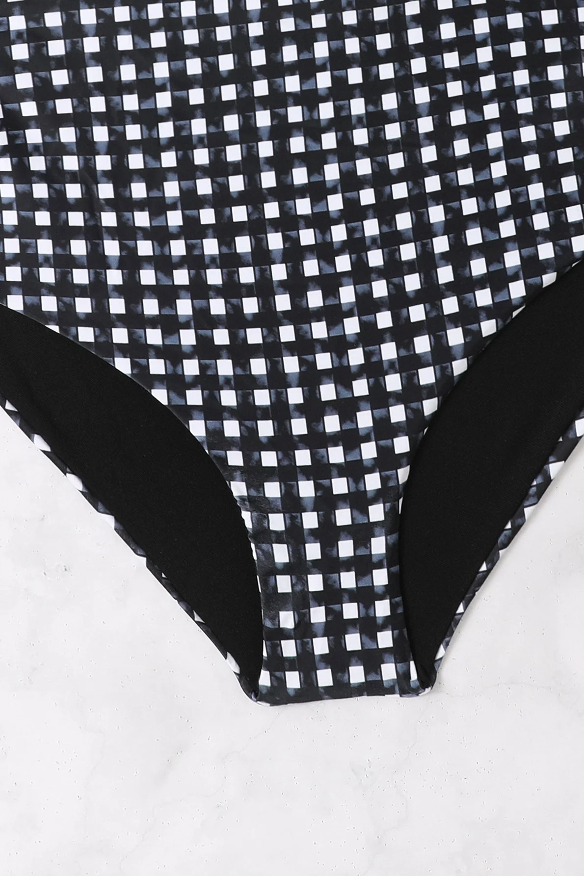 Classic Plaid High Waist Bikini Two Piece Swim Set - Image 5