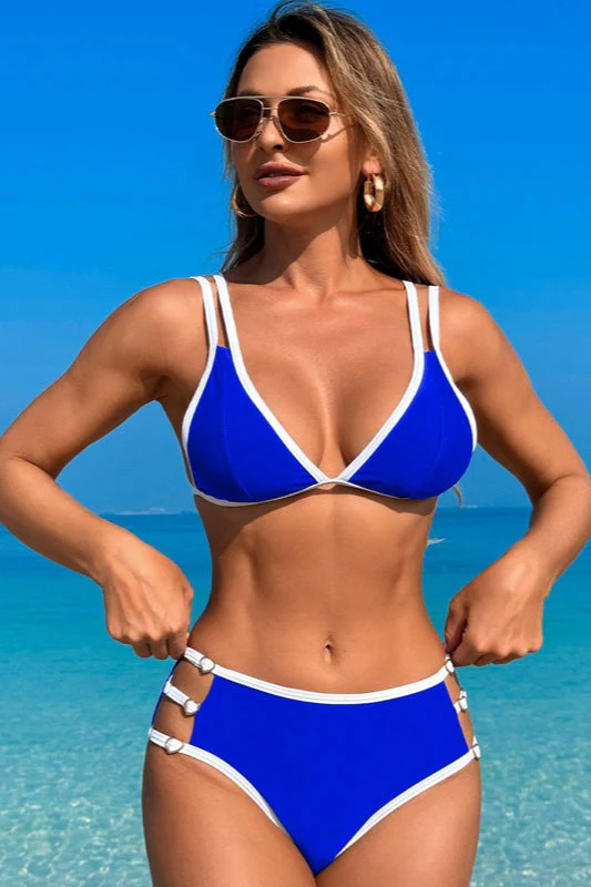 Fashion Halter Bikini Two Piece Swim Set - Image 2