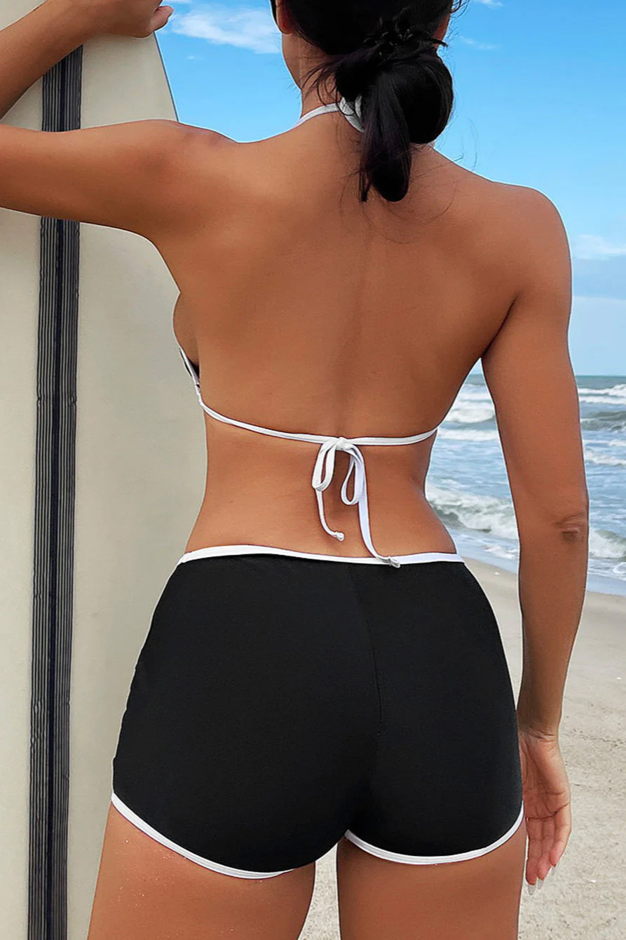 Low Waist Triangle Bikini Two Piece Swim Set - Image 2