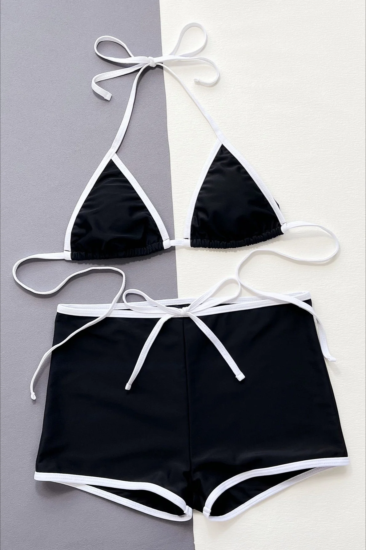 Low Waist Triangle Bikini Two Piece Swim Set - Image 3